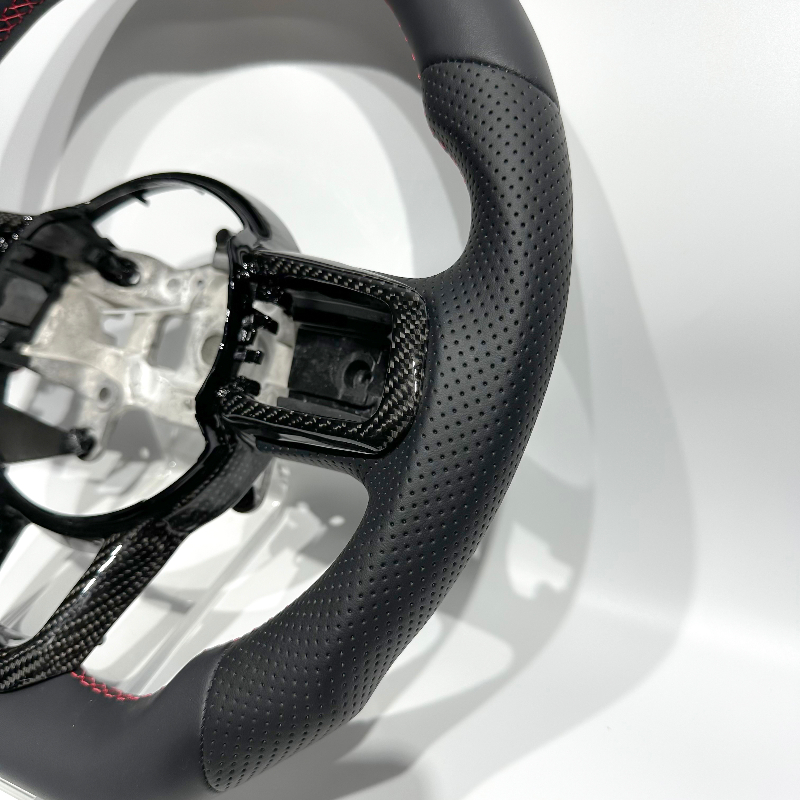 Black Carbon Fiber Trim Cover  - Steering Wheel Cover avaliação e preço