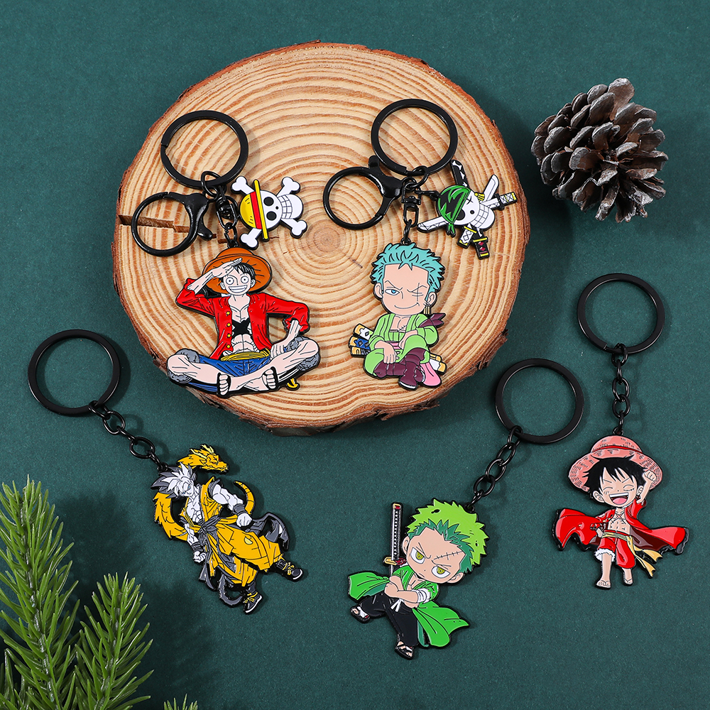 One Piece Anime Keychain Featu - Car Accessories For Decoration avaliação e preço