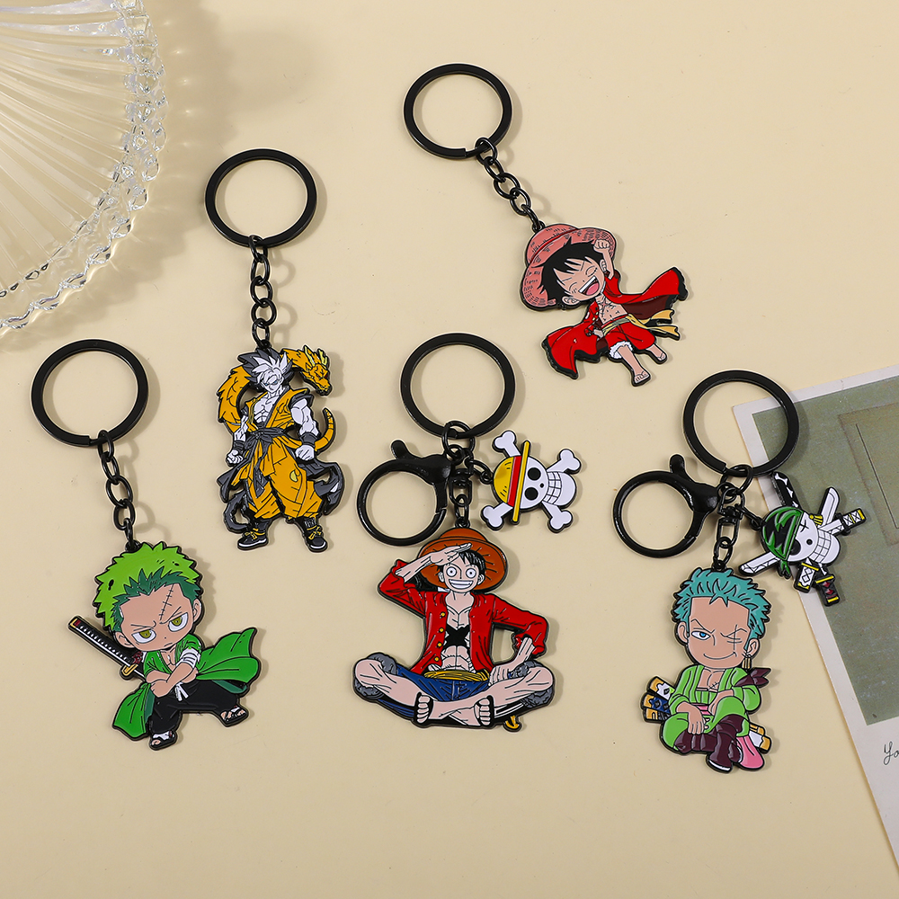One Piece Anime Keychain Featu - Car Accessories For Decoration avaliação e preço