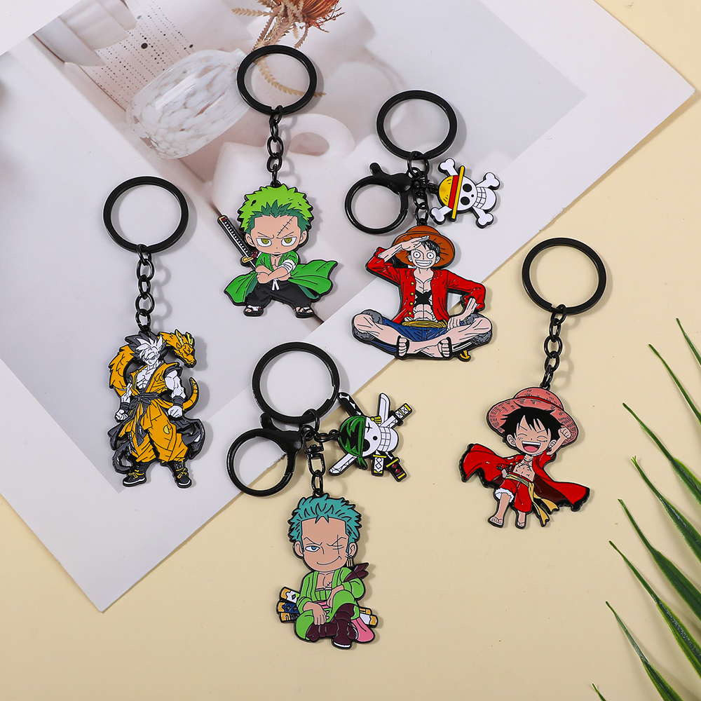 One Piece Anime Keychain Featu - Car Accessories For Decoration avaliação e preço