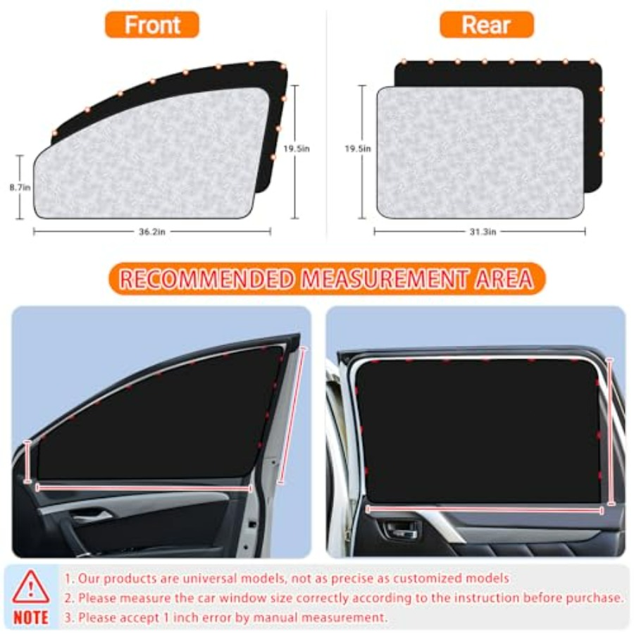Car Window Sun Shades Covers - - Car Accessories Inside avaliação e preço