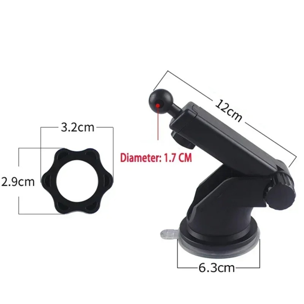 17mm Ball Desk Holder Base Car - Car Accessories Dashboard avaliação e preço